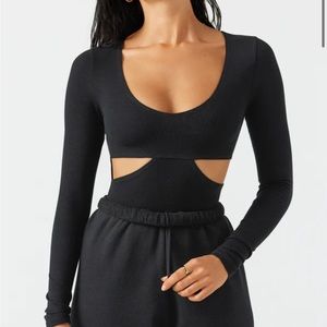 Joah Brown knitted long sleeve with cut outs